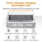 Wireless Charger - Newest private mould multifunctional Clock Disinfection Box with Wireless Charger LWS-6025